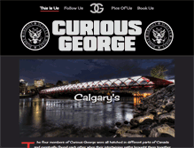 Tablet Screenshot of curiousgeorgeband.com